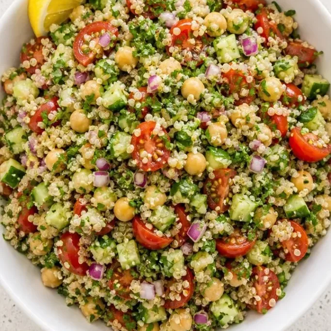 Bright Lemon Herb Quinoa Salad (Vegan, 30 Minutes) Vegan Quinoa Salad