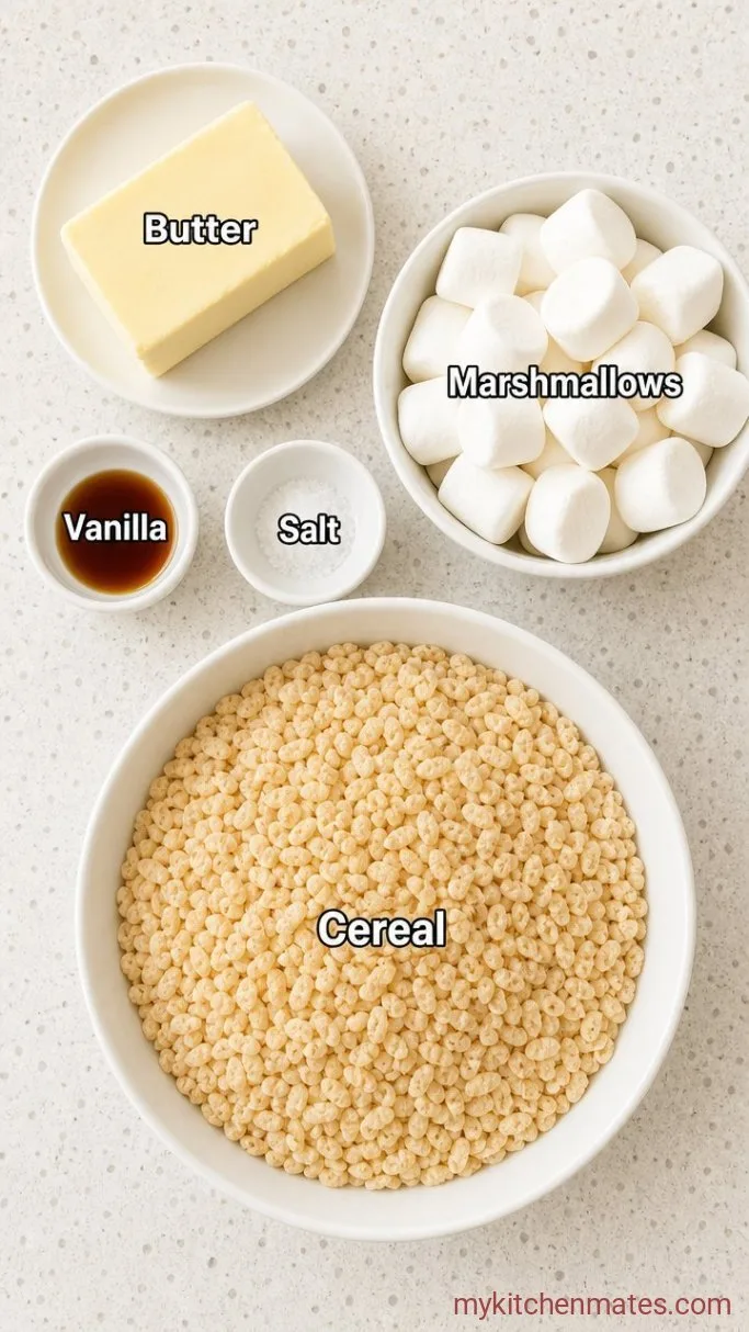 No-Bake Vegan Rice Crispy Treats (5 Ingredients) Ingredients