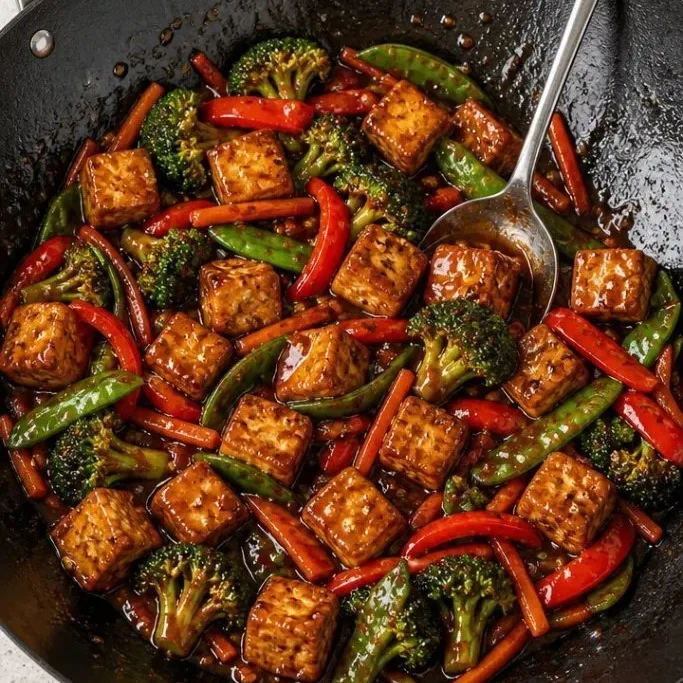 Quick Vegan Stir Fry with Crispy Tofu Vegan Stir Fry