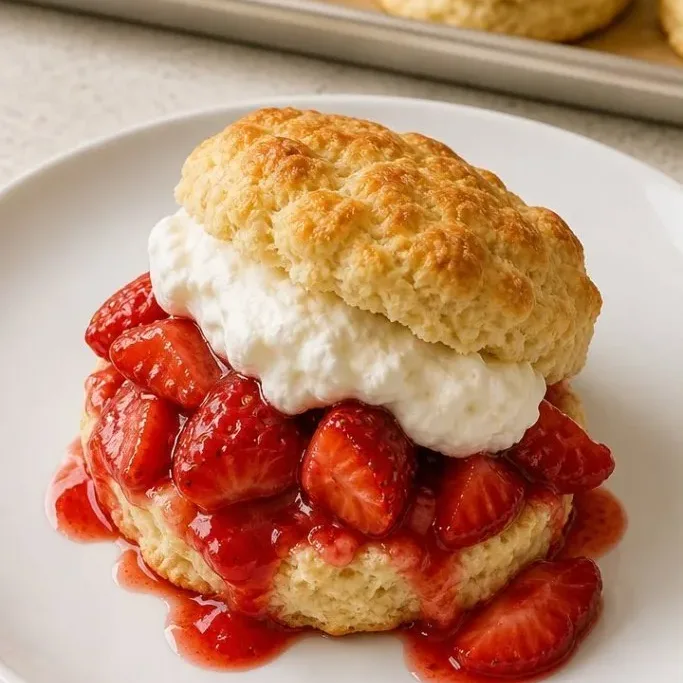 Fluffy Vegan Strawberry Shortcake with Coconut Whipped Cream Vegan Strawberry Shortcake