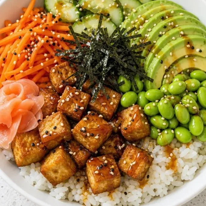 Easy No-Roll Vegan Sushi Bowl Vegan Sushi Bowl