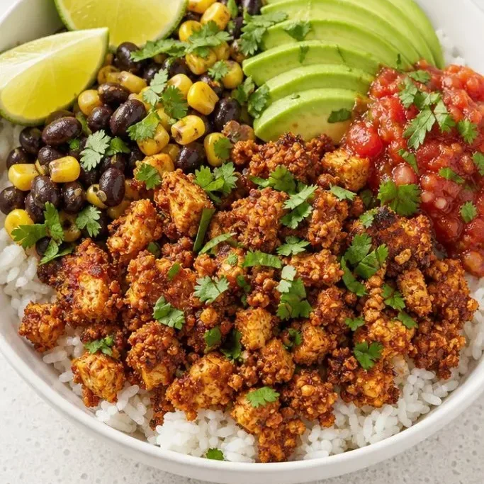 Quick Vegan Taco Bowl Vegan Taco Bowl