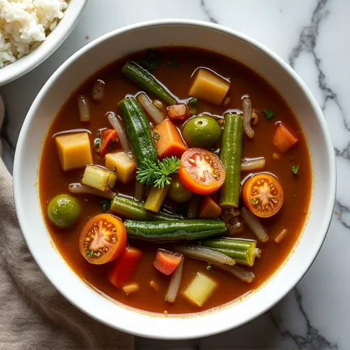 Vegetable and File Powder Gumbo