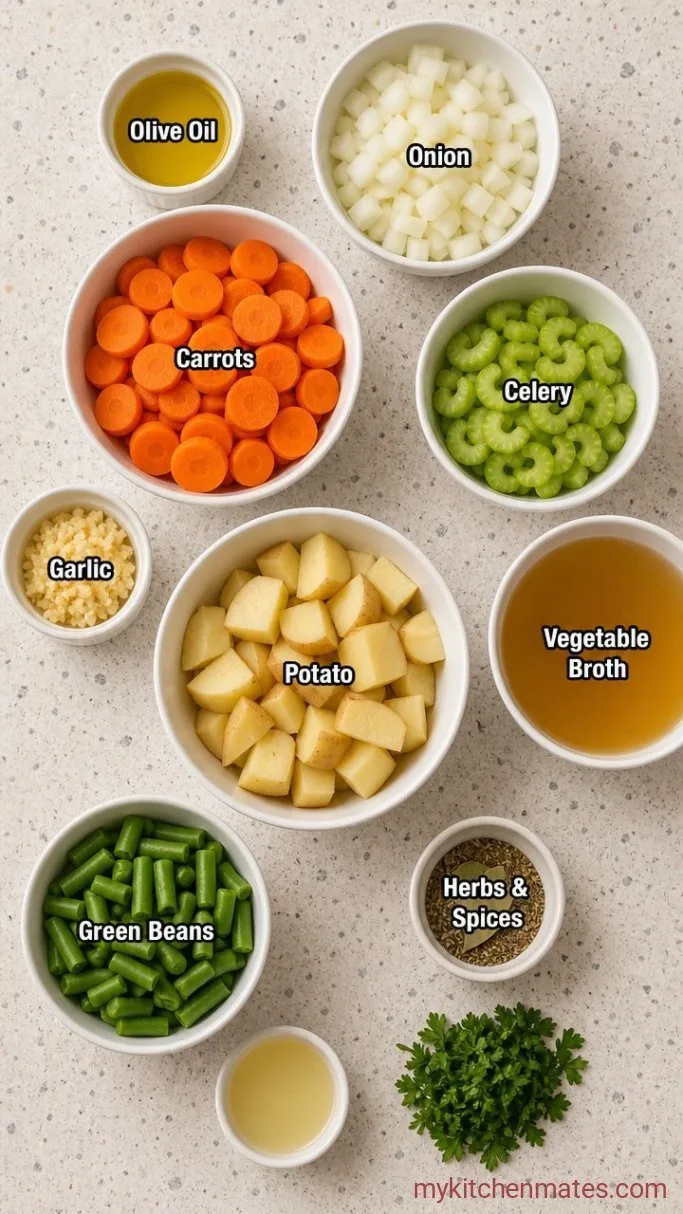 30-Minute Vegetable Broth Soup Ingredients