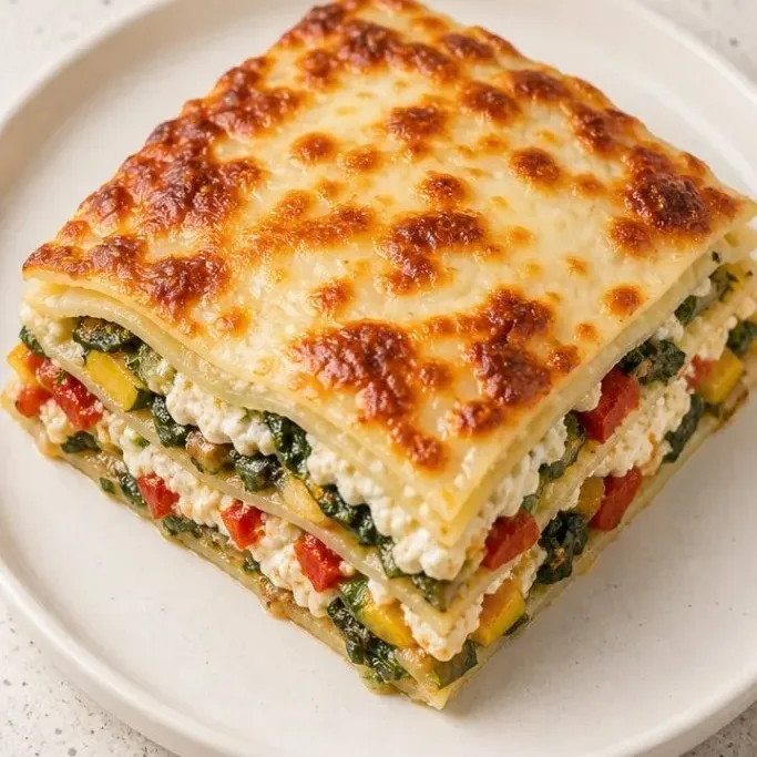 No-Boil Vegetable Lasagna with White Sauce Vegetable Lasagna with White Sauce