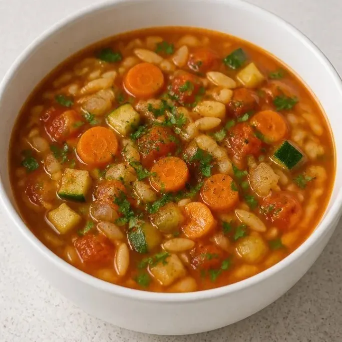 Vegetable Orzo Soup