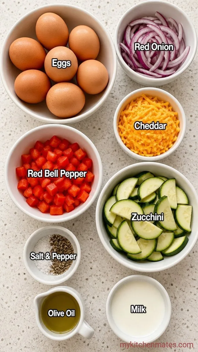 20-Minute Veggie-Packed Frittata Ingredients