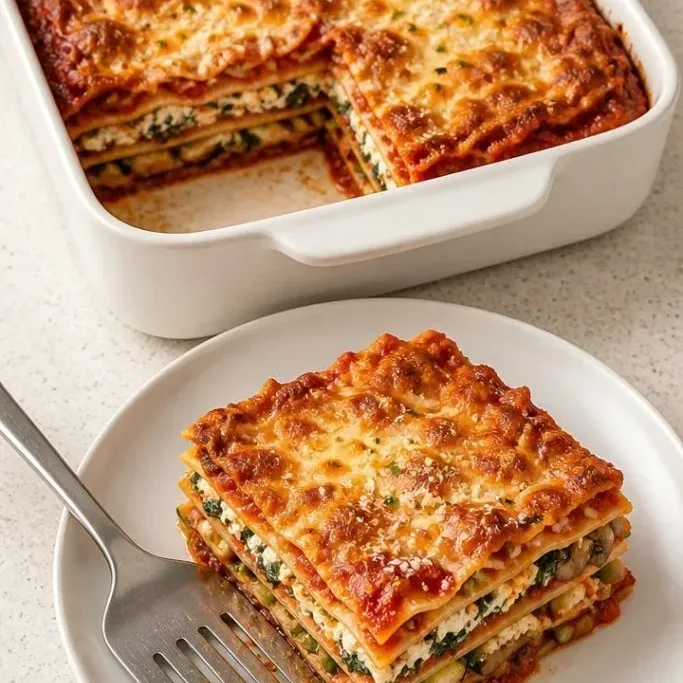 Hearty Vegetarian Lasagna Bake (No-Boil Noodles!) Vegetarian Lasagna Bake