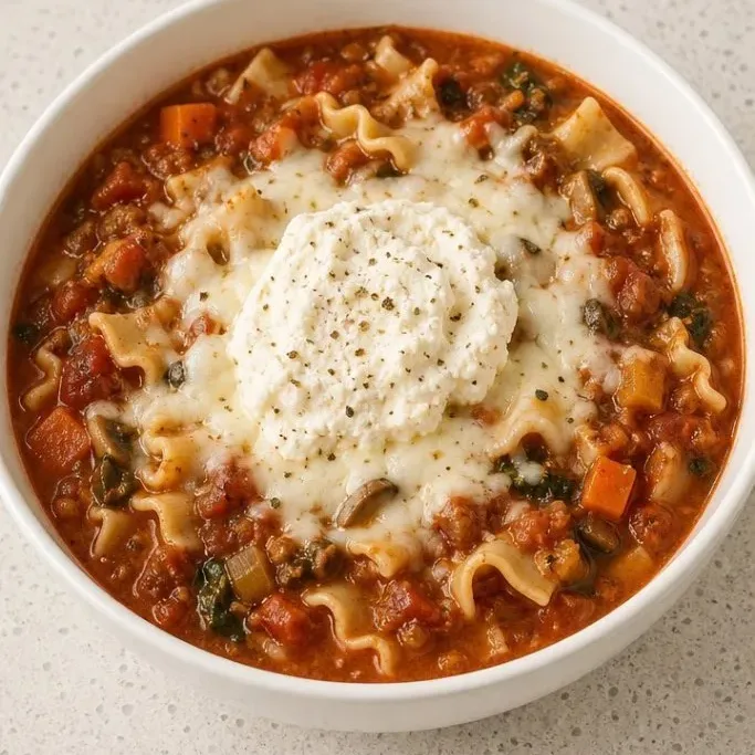 Vegetarian Lasagna Soup