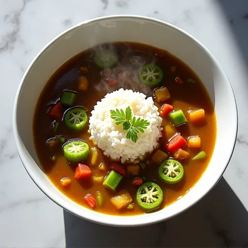 Vegetarian Okra and Holy Trinity Gumbo