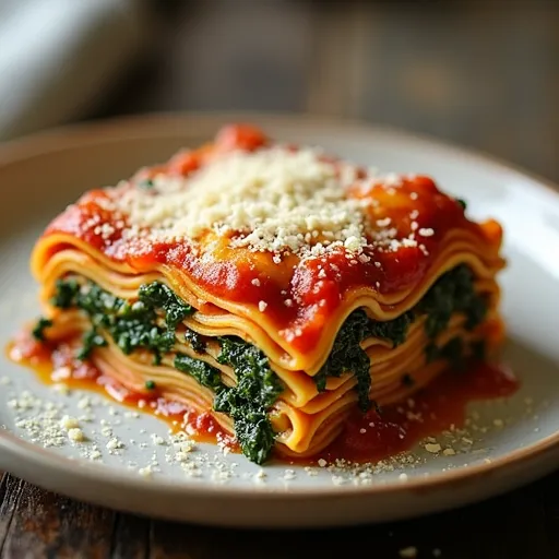 Vegetarian Spinach and Ricotta Lasagna alla Florentine