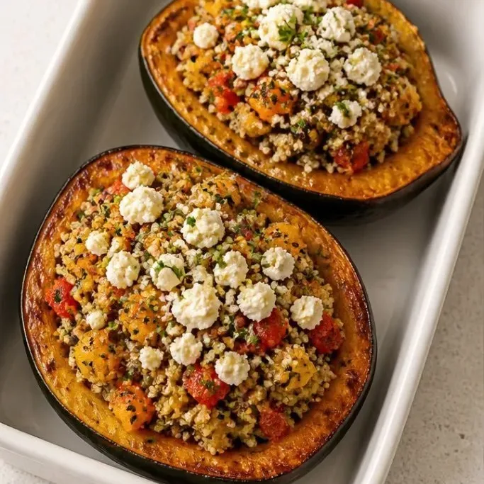 Vegetarian Stuffed Acorn Squash