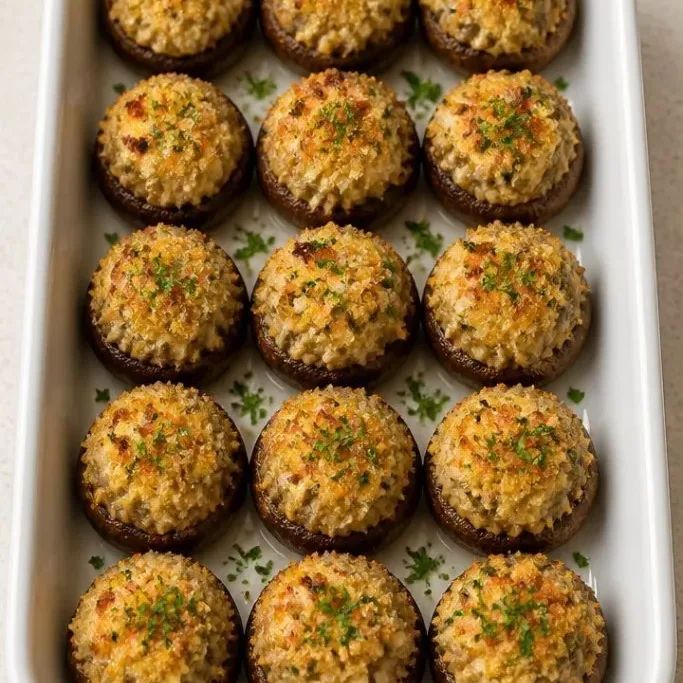Easy Cheesy Vegetarian Stuffed Mushrooms Vegetarian Stuffed Mushrooms