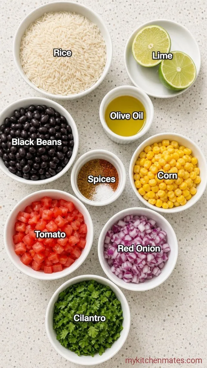 30-Minute Vegetarian Taco Bowls Ingredients