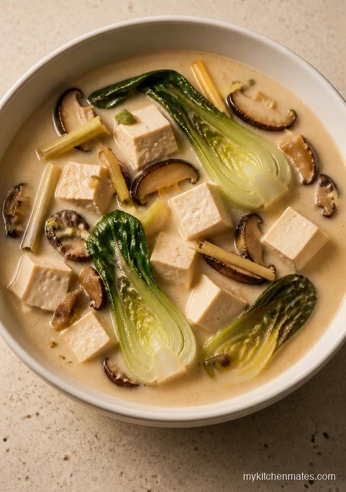 Vegetarian Tofu Coconut Soup