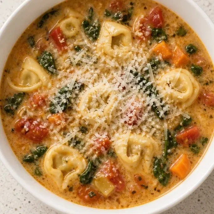 Vegetarian Tortellini Soup