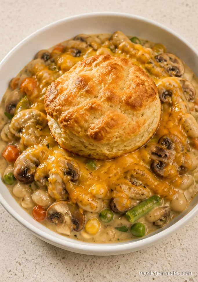 Vegetarian White Bean and Mushroom Pot Pie