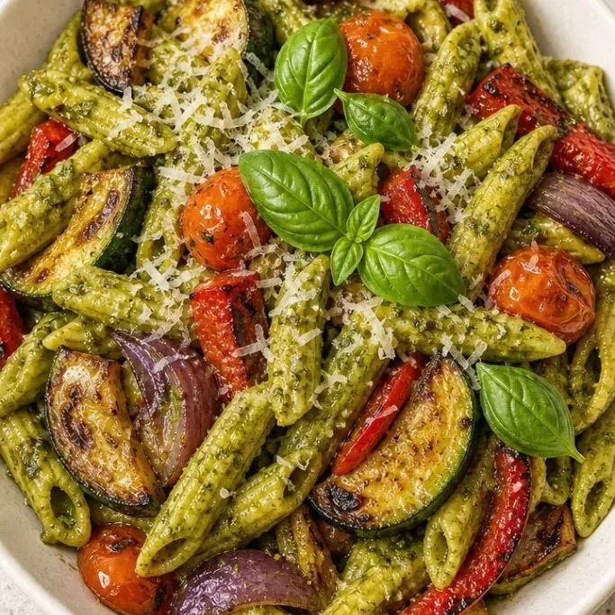 30-Minute Veggie Pesto Pasta Veggie Pesto Pasta