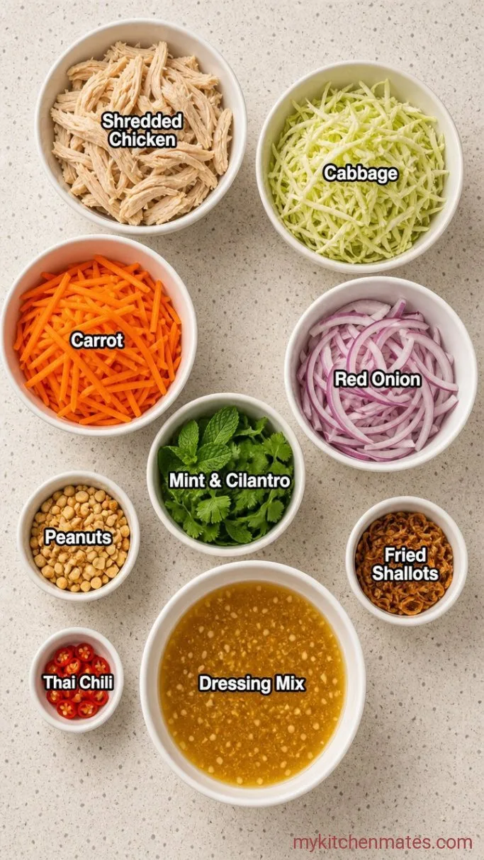 Quick Vietnamese Chicken Salad Ingredients