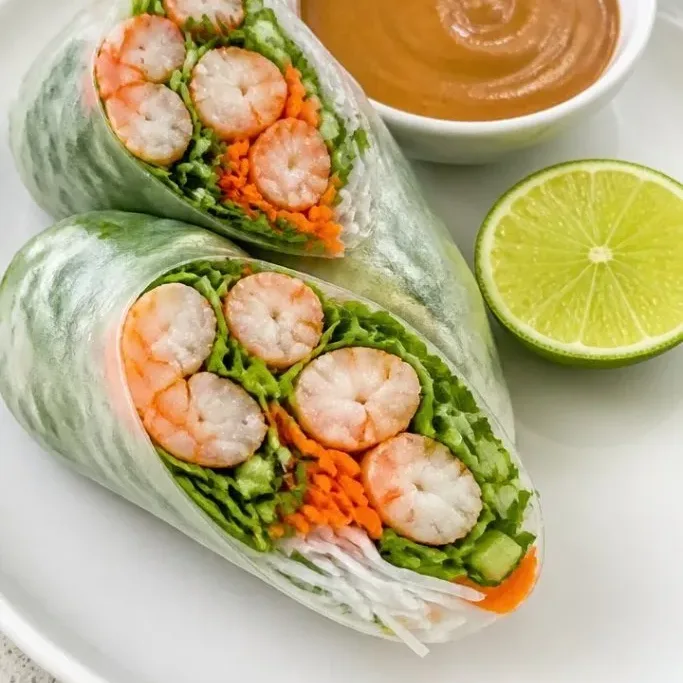 Fresh Vietnamese Summer Rolls with Easy Peanut Sauce Vietnamese Summer Rolls
