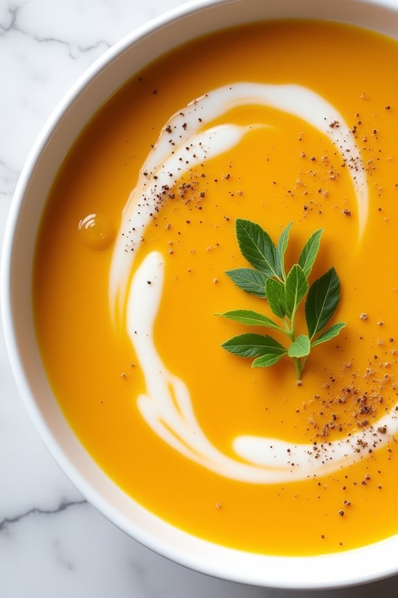 warm and creamy soup
