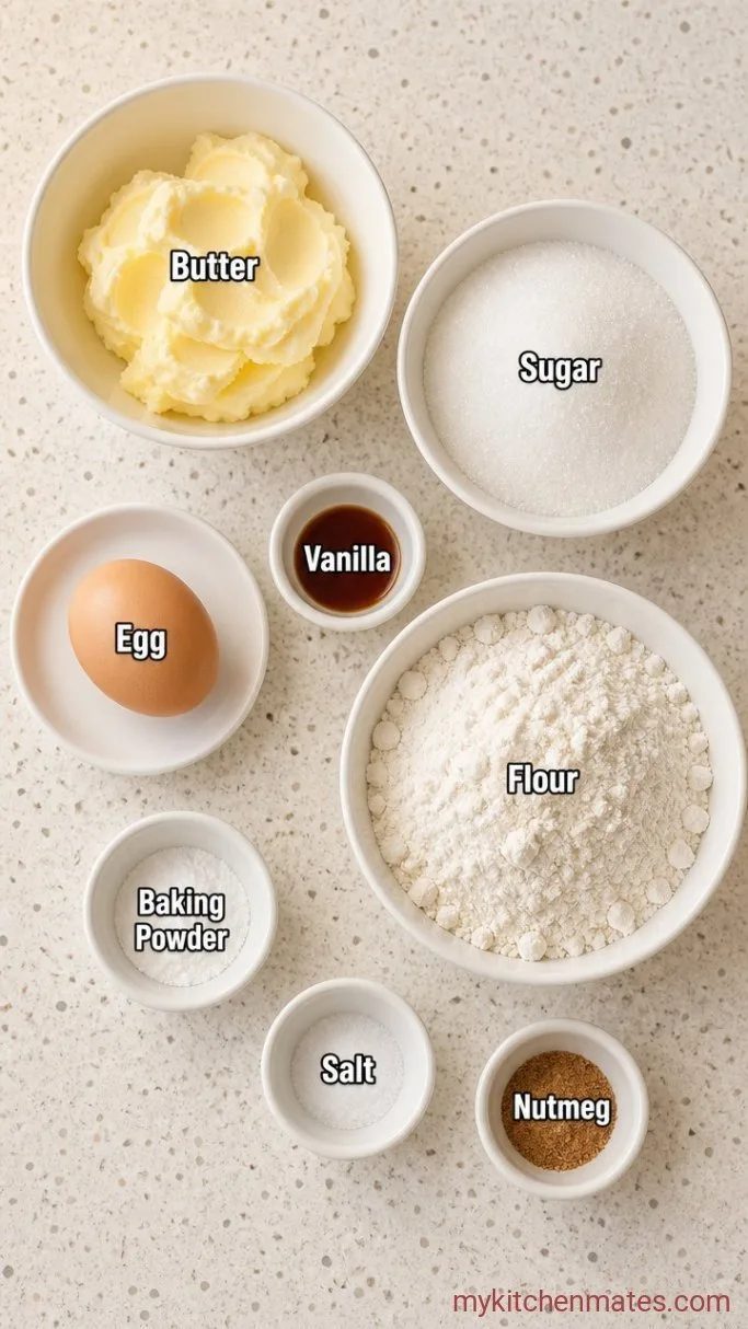 Classic Western Sugar Cookies (Crisp Edges, Soft Center) Ingredients
