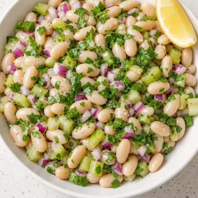 15-Minute White Bean Salad with Lemon and Herbs White Bean Salad