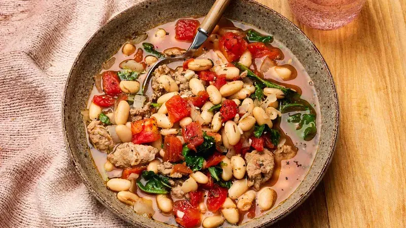 White Bean-Sausage Soup Food photo of White Bean-Sausage Soup