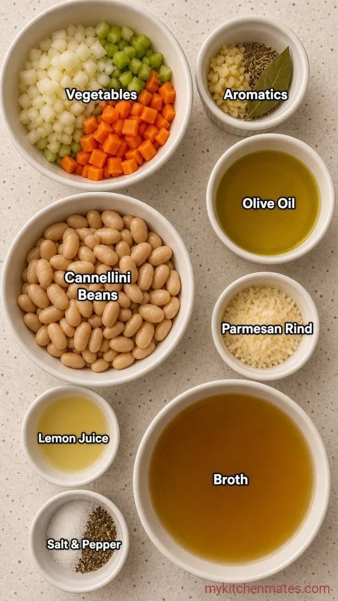 Creamy White Bean Soup (Ready in 30 Minutes) Ingredients