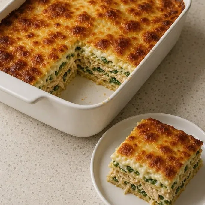 Garlicky White Chicken Lasagna white chicken lasagna_featured_ht3