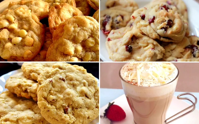 30 Sweet Recipes Using White Chocolate Chips white chocolate chip recipes featured