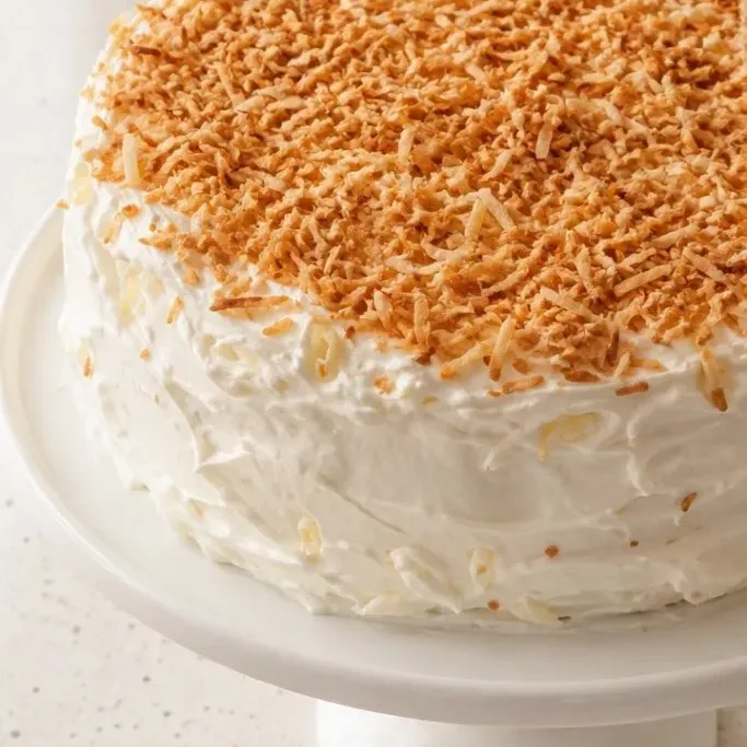White Chocolate Coconut Cake