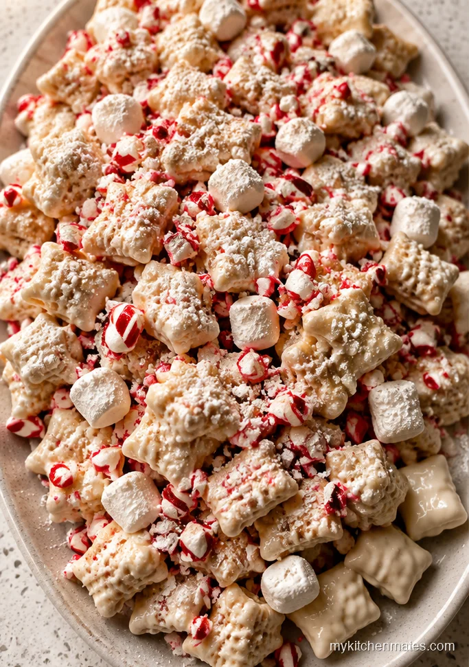 White Chocolate Peppermint Chex Mix