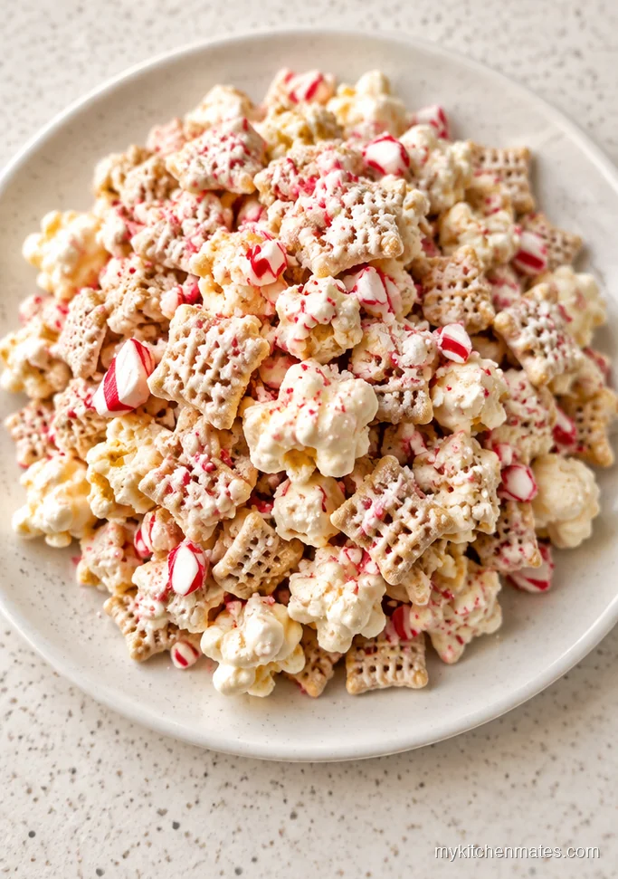 White Chocolate Peppermint Chex Mix