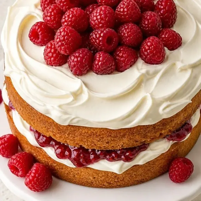 White Chocolate Raspberry Layer Cake White Chocolate Raspberry Cake
