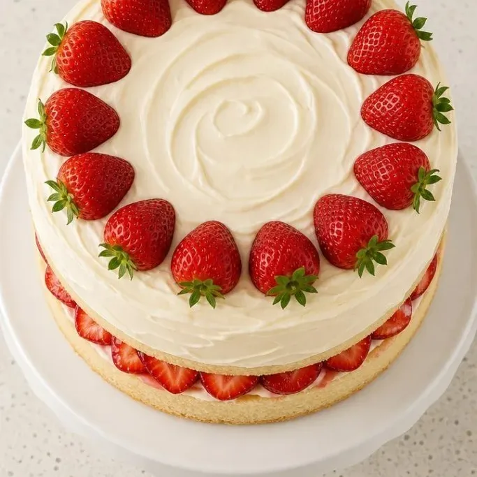 White Chocolate Strawberry Cake White Chocolate Strawberry Cake