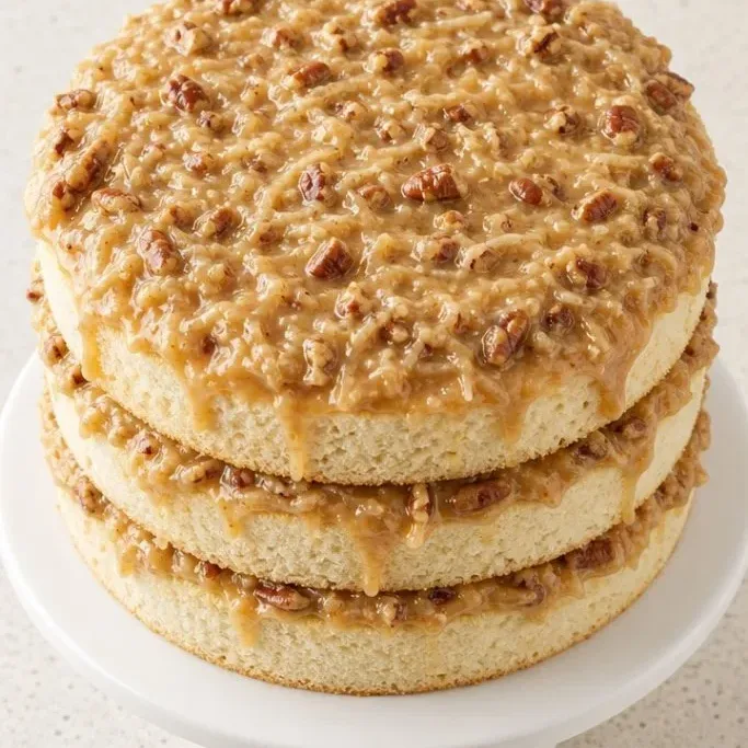 White German Chocolate Cake