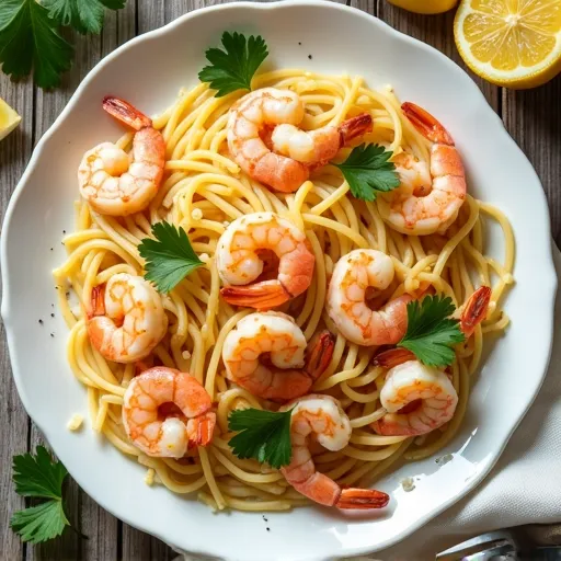 White Wine-Free Shrimp Scampi for Kids