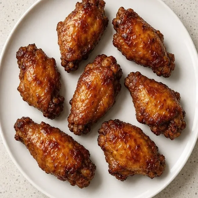 Crispy Baked Whole Chicken Wings with Soy-Garlic Glaze Whole Chicken Wings