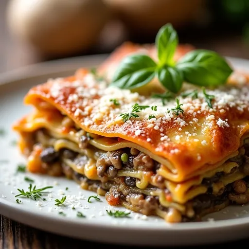 Wild Mushroom and Truffle Lasagna