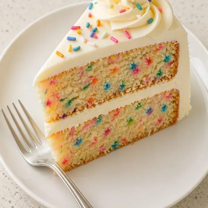 Y2K Funfetti Birthday Cake: Soft, Rainbow-Flecked & Never Dry Y2K Birthday Cake