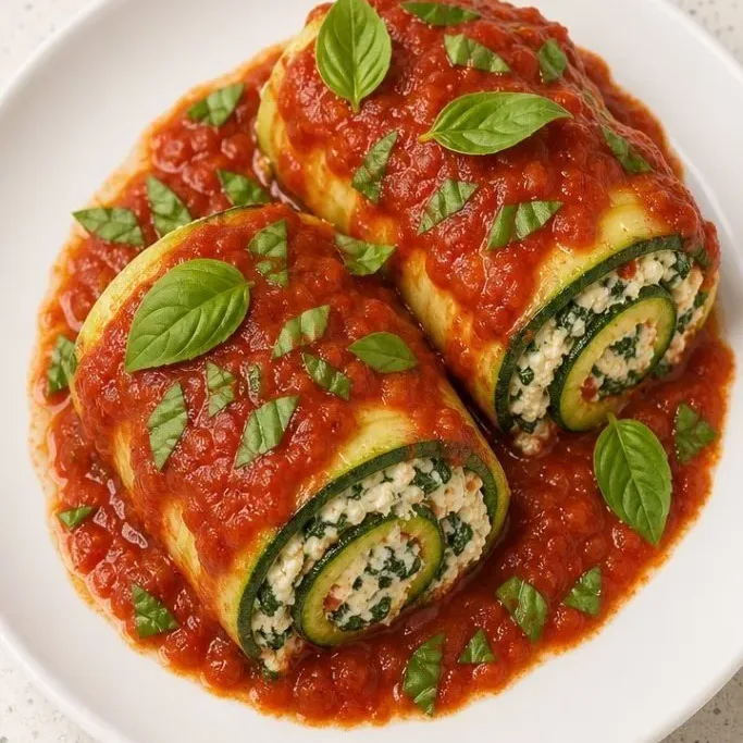 Cheesy Zucchini Lasagna Roll Ups (No Pasta, All Comfort) Zucchini Lasagna Roll Ups