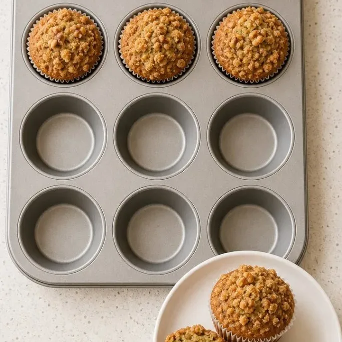 Soft Zucchini Muffin Recipe with Cinnamon and Walnuts Zucchini Muffin Recipe
