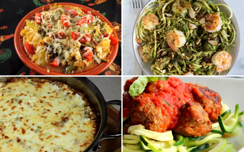 22 Healthy Zucchini Noodle (Zoodle) Recipe Ideas zucchini noodle recipes featured