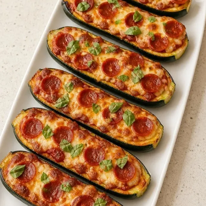 Zucchini Pizza Boats